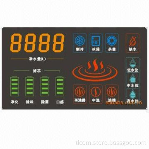 TN custom cooking display module, VA 80 x 60mm, black background